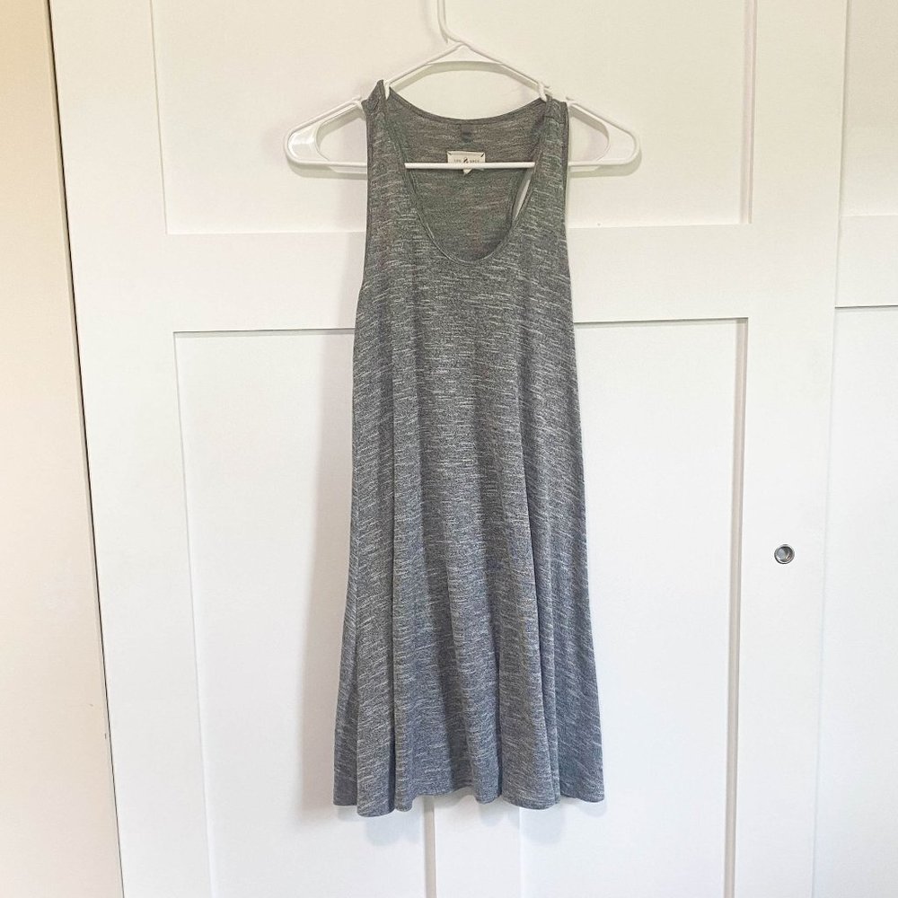 Lou & Grey Relaxed Casual Comfy Cozy Cute Fall Grey Dress size XS